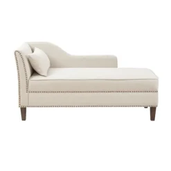 Sofas & Loveseats-Kirkland's Home Natural Brett Accent Chaise Lounge Tan
