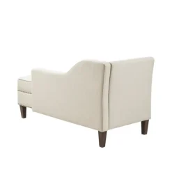Sofas & Loveseats-Kirkland's Home Natural Brett Accent Chaise Lounge Tan