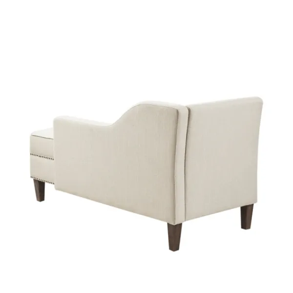 Sofas & Loveseats-Kirkland's Home Natural Brett Accent Chaise Lounge Tan