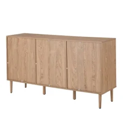 Cabinets & Sideboards-Kirkland's Home Natural Cane Wood Arched Sideboard Cabinet