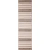 Outdoor Rugs-Kirkland's Home Natural Canva Striped Outdoor Runner Tan