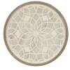 Wall Plaques-Kirkland's Home Natural Carved Wood Medallion Round Wall Plaque Tan