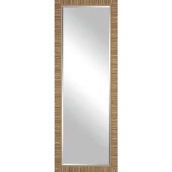 Decorative Mirrors-Kirkland's Home Natural Coastal Full-Length Wall Mirror