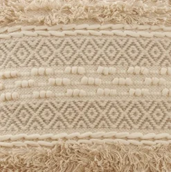 Pillows-Kirkland's Home Natural Corded Moroccan Cotton Pillow