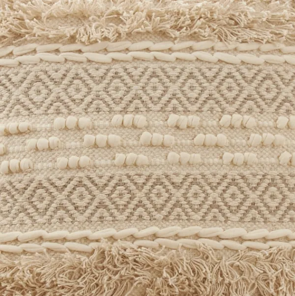 Pillows-Kirkland's Home Natural Corded Moroccan Cotton Pillow