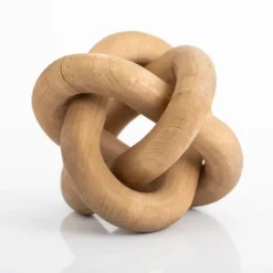 Statues & Figurines-Kirkland's Home Natural Distressed Wooden Knot Sculpture Tan