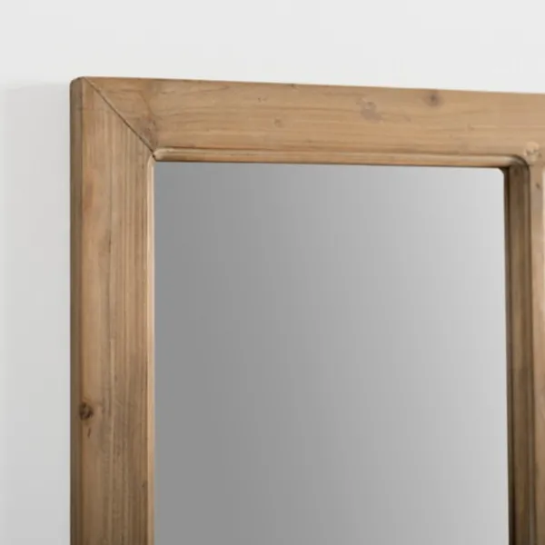 Decorative Mirrors-Kirkland's Home Natural Fir Wood Window Pane Mirror