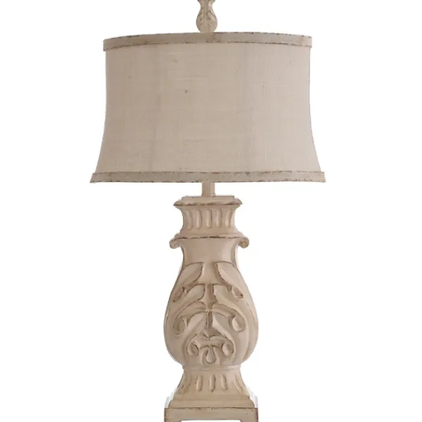 Table Lamps-Kirkland's Home Natural French Country Table Lamp White