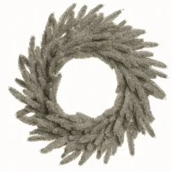 Wreaths-Kirkland's Home Natural Frosted Pine Branch Christmas Wreath Green