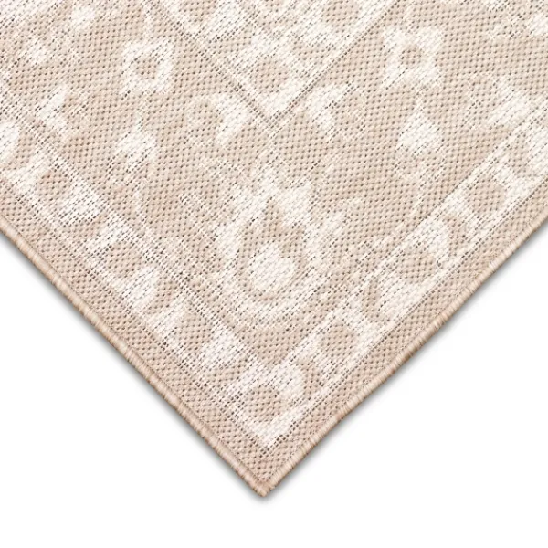 Outdoor Rugs-Kirkland's Home Natural Ivy Indoor/Outdoor Area Rug, 6X9 Tan