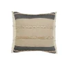 Pillows-Kirkland's Home Natural Jute Braided Stripe Throw Pillow, 20 In. Black/Tan/Ivory