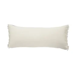 Pillows-Kirkland's Home Natural Jute Braided Stripe Lumbar Pillow Black/Tan/Ivory