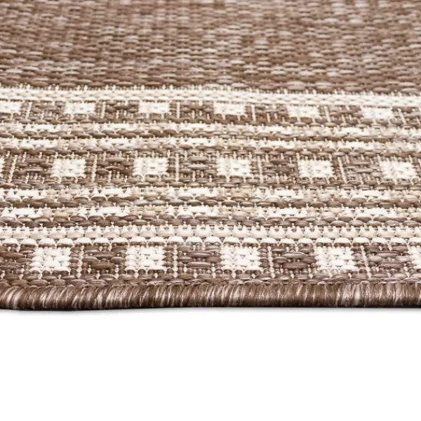 Outdoor Rugs-Kirkland's Home Natural Linear Macy Indoor/Outdoor Area Rug, 7X9 Brown