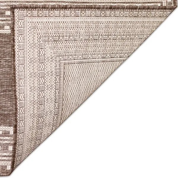 Outdoor Rugs-Kirkland's Home Natural Linear Macy Indoor/Outdoor Area Rug, 7X9 Brown
