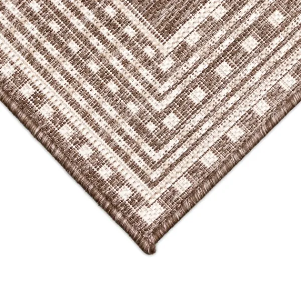Outdoor Rugs-Kirkland's Home Natural Linear Macy Indoor/Outdoor Area Rug, 4X7 Brown