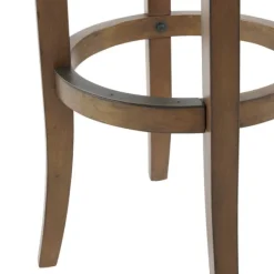 Bar Stools & Counter Height Stools-Kirkland's Home Natural Linen And Wood Bar Stools, Set Of 2 Tan