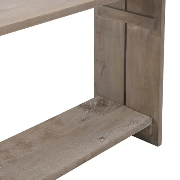 Console Tables-Kirkland's Home Natural Mango Wood Farmhouse Console