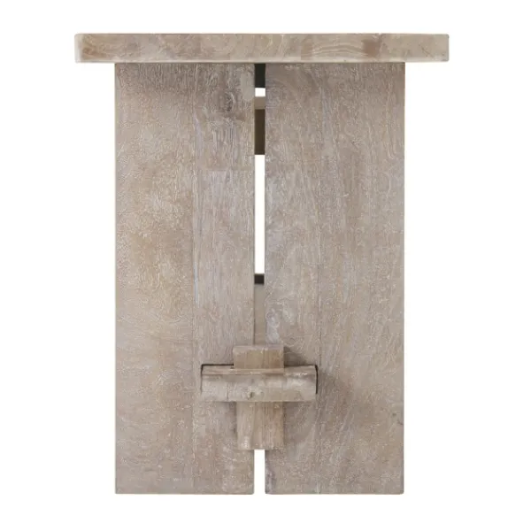 Entryway Furniture-Kirkland's Home Natural Mango Wood 2-Pc. Wall Hook And Bench Set