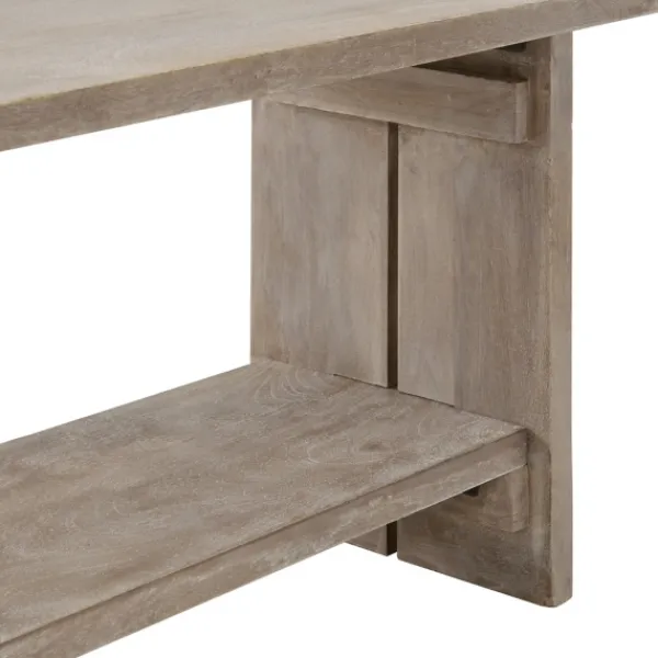 Entryway Furniture-Kirkland's Home Natural Mango Wood 2-Pc. Wall Hook And Bench Set