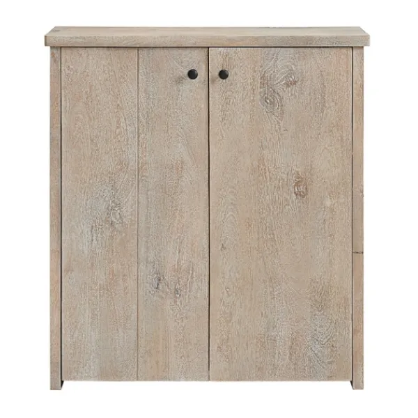 Entryway Furniture-Kirkland's Home Natural Mango Wood Shoe Cubbie