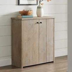 Entryway Furniture-Kirkland's Home Natural Mango Wood Shoe Cubbie
