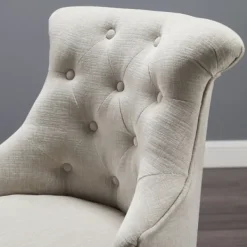 Office Furniture-Kirkland's Home Natural Miller Tufted Office Chair Tan