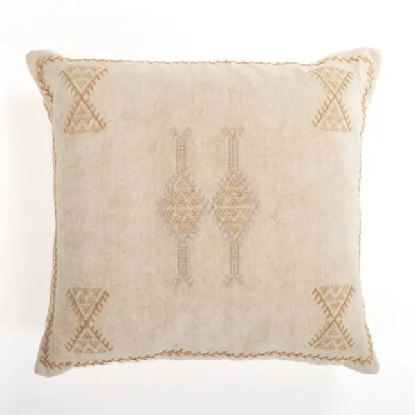 Pillows-Kirkland's Home Natural Nouree Pillow, 22 In. Tan