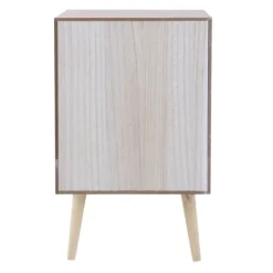 Cabinets & Sideboards-Kirkland's Home Natural Pine And Rat Single Door Cabinet Tan