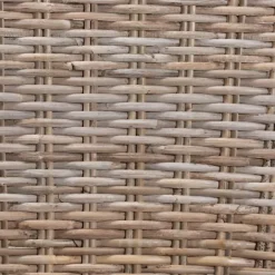 Dining Chairs-Kirkland's Home Natural Rattan Cutout Back Dining Chair Brown