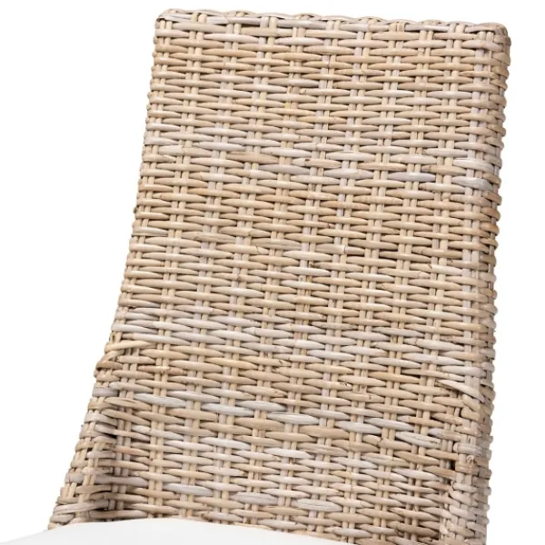 Dining Chairs-Kirkland's Home Natural Rattan High Back Dining Chairs, Set Of 2 Brown