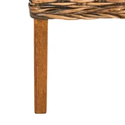 Dining Chairs-Kirkland's Home Natural Rattan Wood Woven 2-Pc. Dining Chair Set Brown