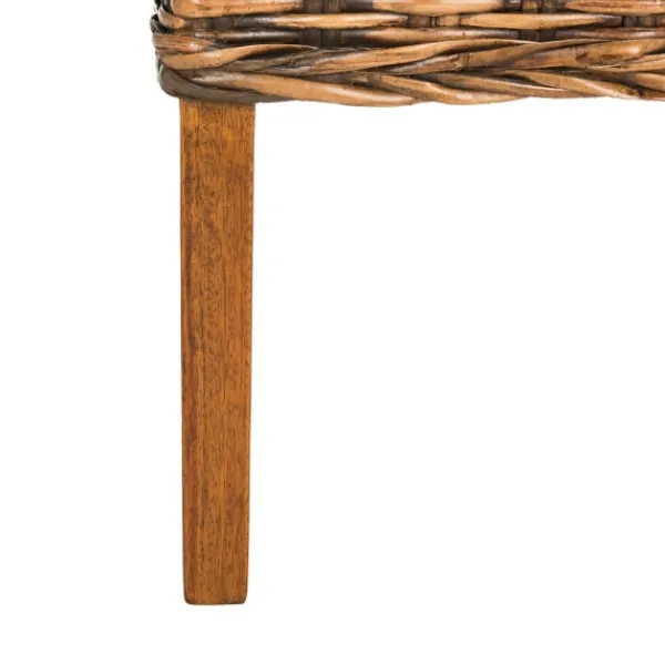 Dining Chairs-Kirkland's Home Natural Rattan Wood Woven 2-Pc. Dining Chair Set Brown