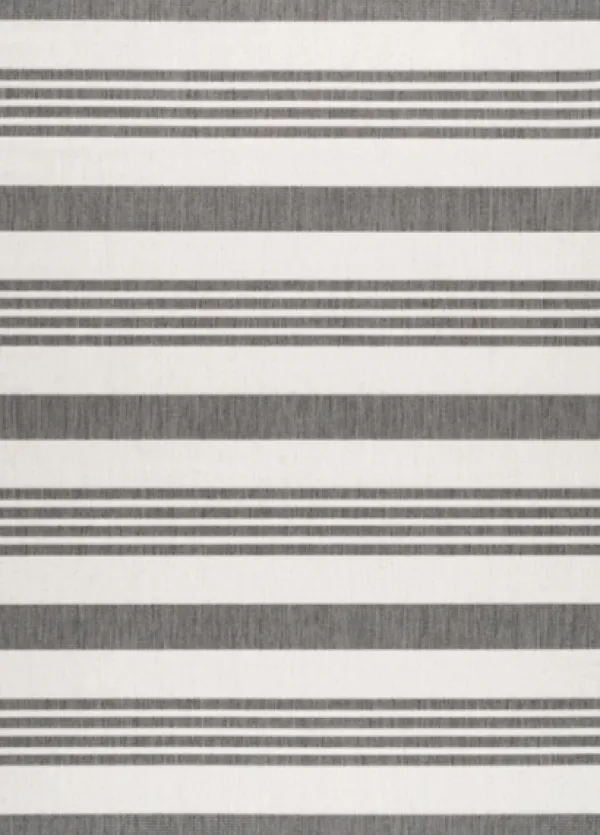 Outdoor Rugs-Kirkland's Home Natural Robin Stripe Outdoor Rug, 5X7 Tan