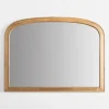 Decorative Mirrors-Kirkland's Home Natural Rounded Arch Wood Wall Mirror