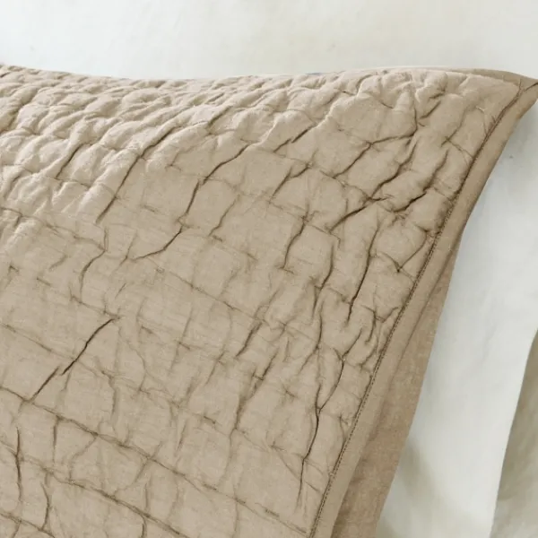 Bedspreads & Coverlets-Kirkland's Home Natural Serene Quilted 3-Pc. King Coverlet Set Tan