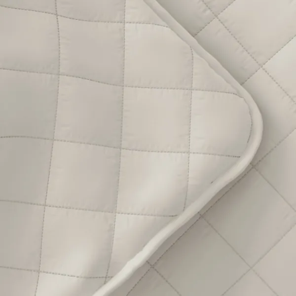 Quilts-Kirkland's Home Natural Stitched Diamond 2-Pc. Twin Quilt Set Ivory