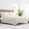 Quilts-Kirkland's Home Natural Stitched Floral 3-Pc. King Quilt Set Ivory