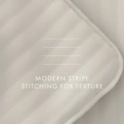 Quilts-Kirkland's Home Natural Stitched Stripes 2-Pc. Twin Quilt Set Tan/Ivory