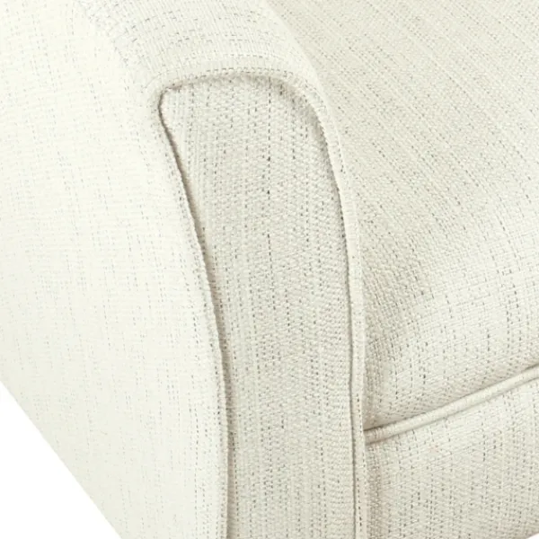 Accent Chairs-Kirkland's Home Natural Textured Barrel Accent Chair Ivory