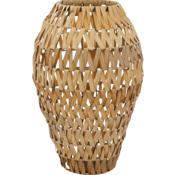 Vases-Kirkland's Home Natural Tone Faux Seagrass Coastal Vase Tan