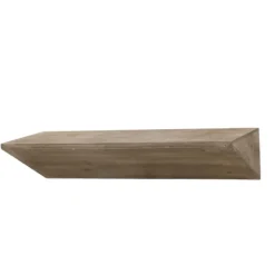Shelves-Kirkland's Home Natural Wedge Wood Small Floating Shelf