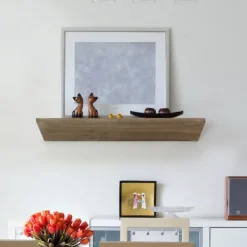 Shelves-Kirkland's Home Natural Wedge Wood Small Floating Shelf