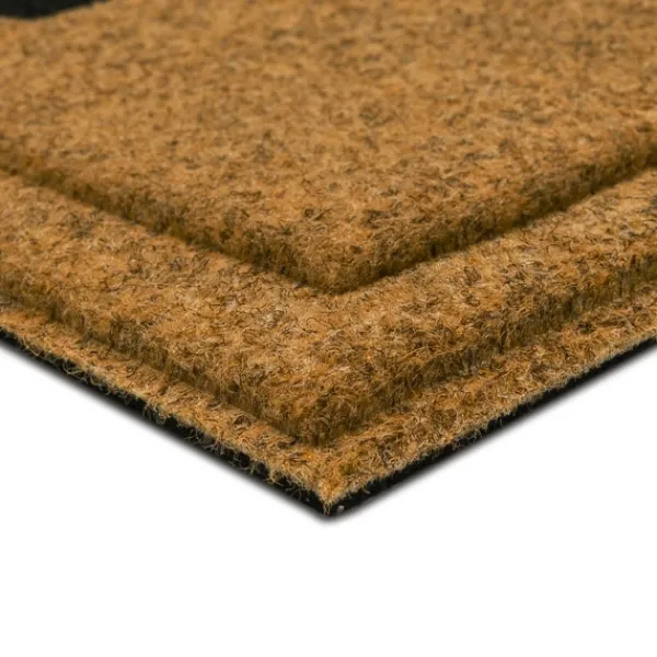 Doormats-Kirkland's Home Natural Welcome-Ish Doormat Tan/Black