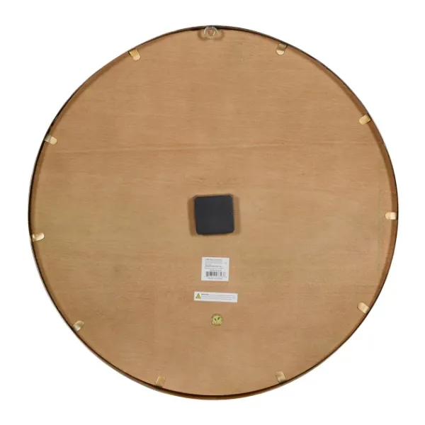 Clocks-Kirkland's Home Natural Wood And Metal Numberless Wall Clock