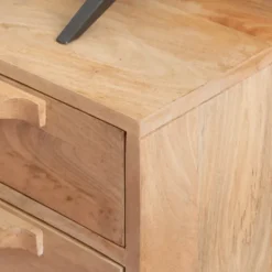 Tv Stands & Media Consoles-Kirkland's Home Natural Wood And Rat Tv S D Tan