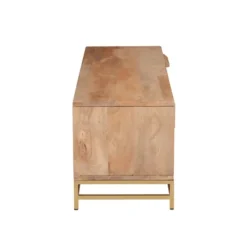 Tv Stands & Media Consoles-Kirkland's Home Natural Wood And Rat Tv S D Tan