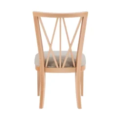 Dining Chairs-Kirkland's Home Natural Wood Architectural Dining Chairs, Set Of 2 Tan