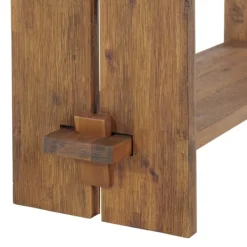 Entryway Furniture-Kirkland's Home Natural Wood Bench And Hooks 2-Pc. Hall Tree Set