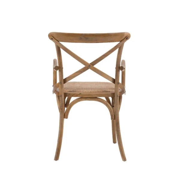 Accent Chairs-Kirkland's Home Natural Wood Cane Seat Accent Chair Tan