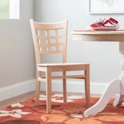 Dining Chairs-Kirkland's Home Natural Wood Curved Back Dining Chairs, Set Of 2 Tan
